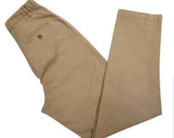 White Stag Vintage Pleated Tapered Tan Trouser Pants Size 8 Tall
