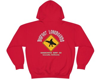 Bigfoot Longboards by Sasquatch Surf Company Hoodie | Bigfoot Shirt | Sasquatch Gift | Graphic Hoodie