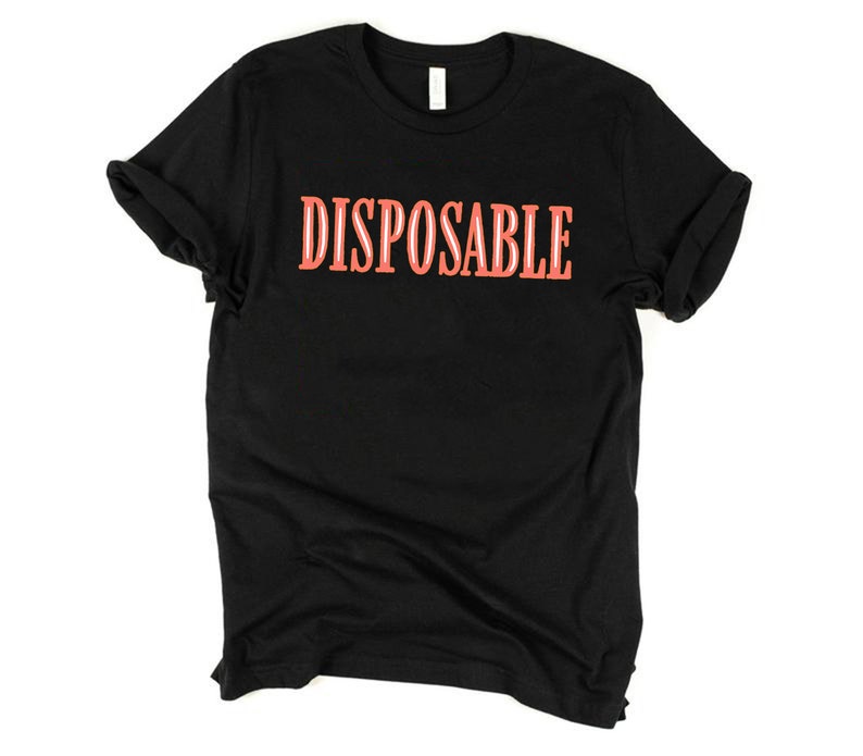 Disposable t shirt Disposable shirt gift for her gift for Etsy