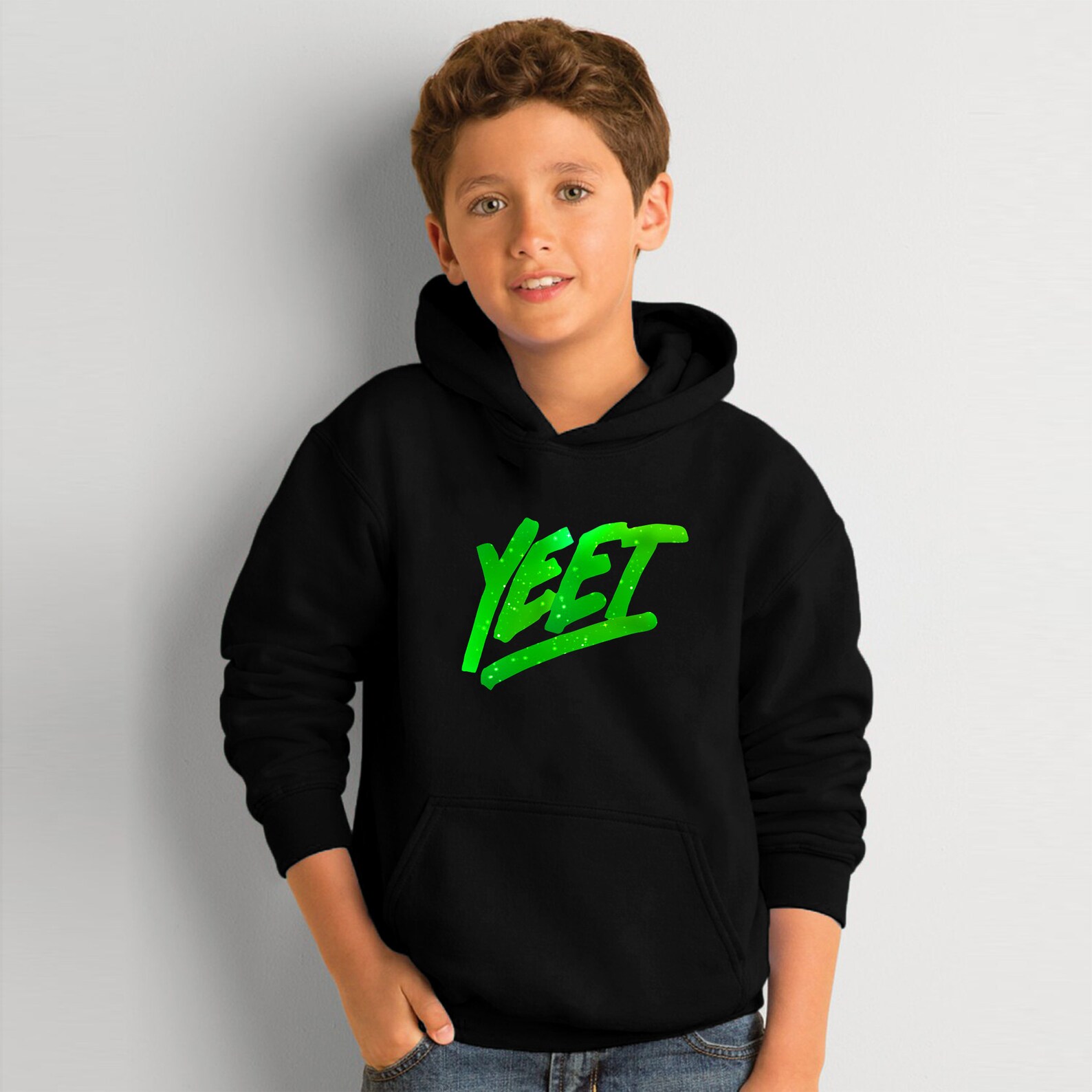 Kids YEET GREEN GALAXY Hoodie Yeet Galaxy Hoodie Kids Green Etsy