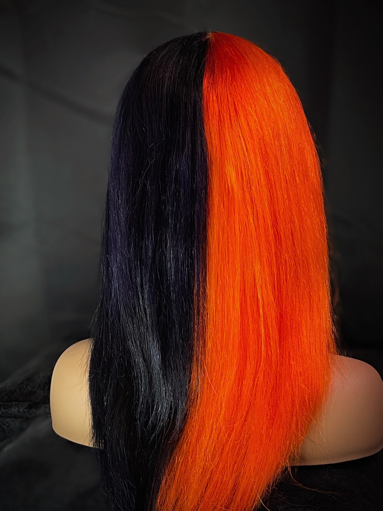 Split Dye Human Hair Wig TPART custom Colors Etsy