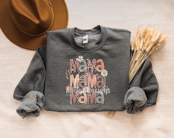 Floral Mama Png Design, Boho Floral Mom Png, Mama Png Shirt Designs, Floral Spring Png, Digital Mama Shirt Png