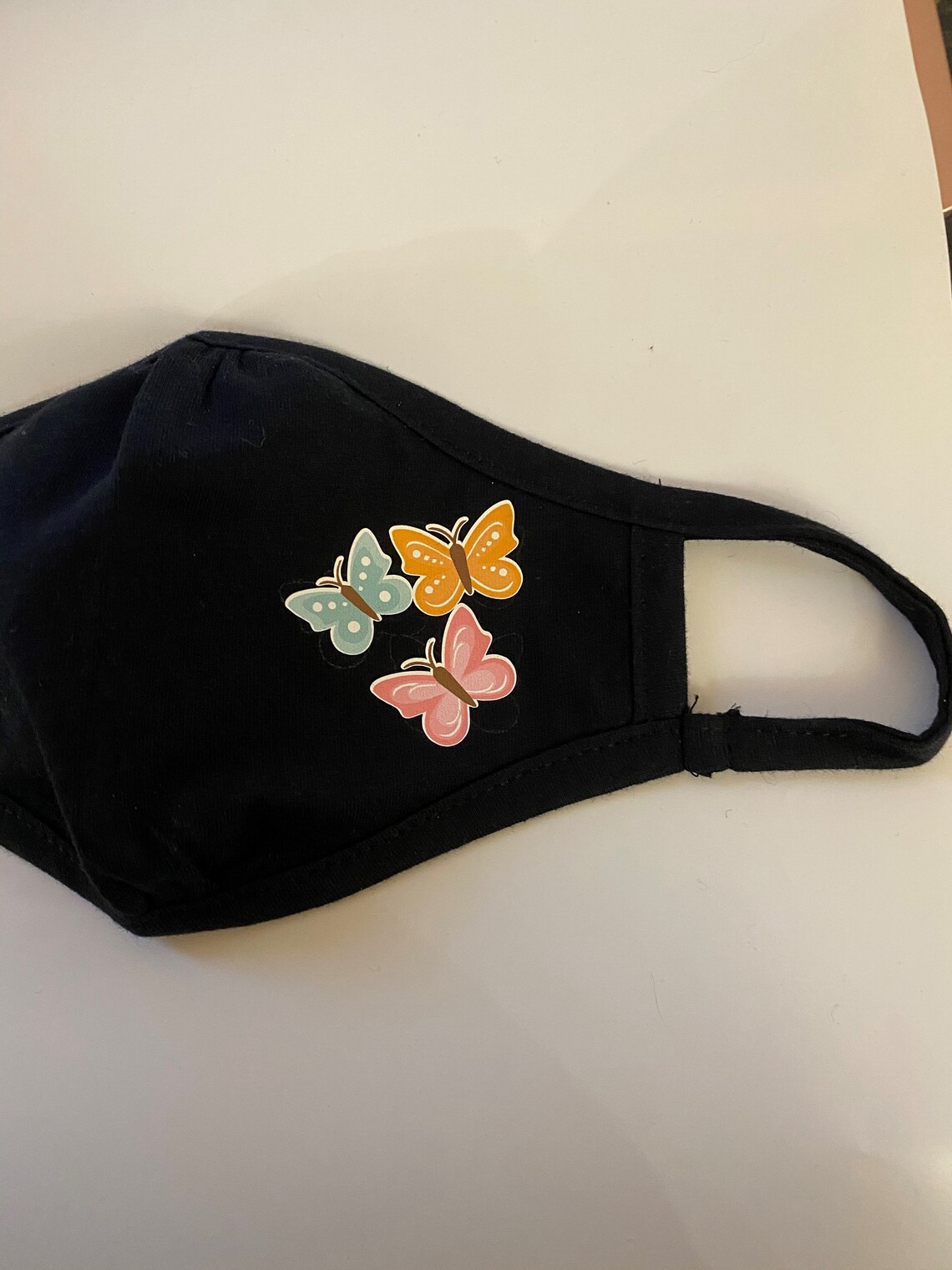 Children's Butterflies Face Covering Etsy