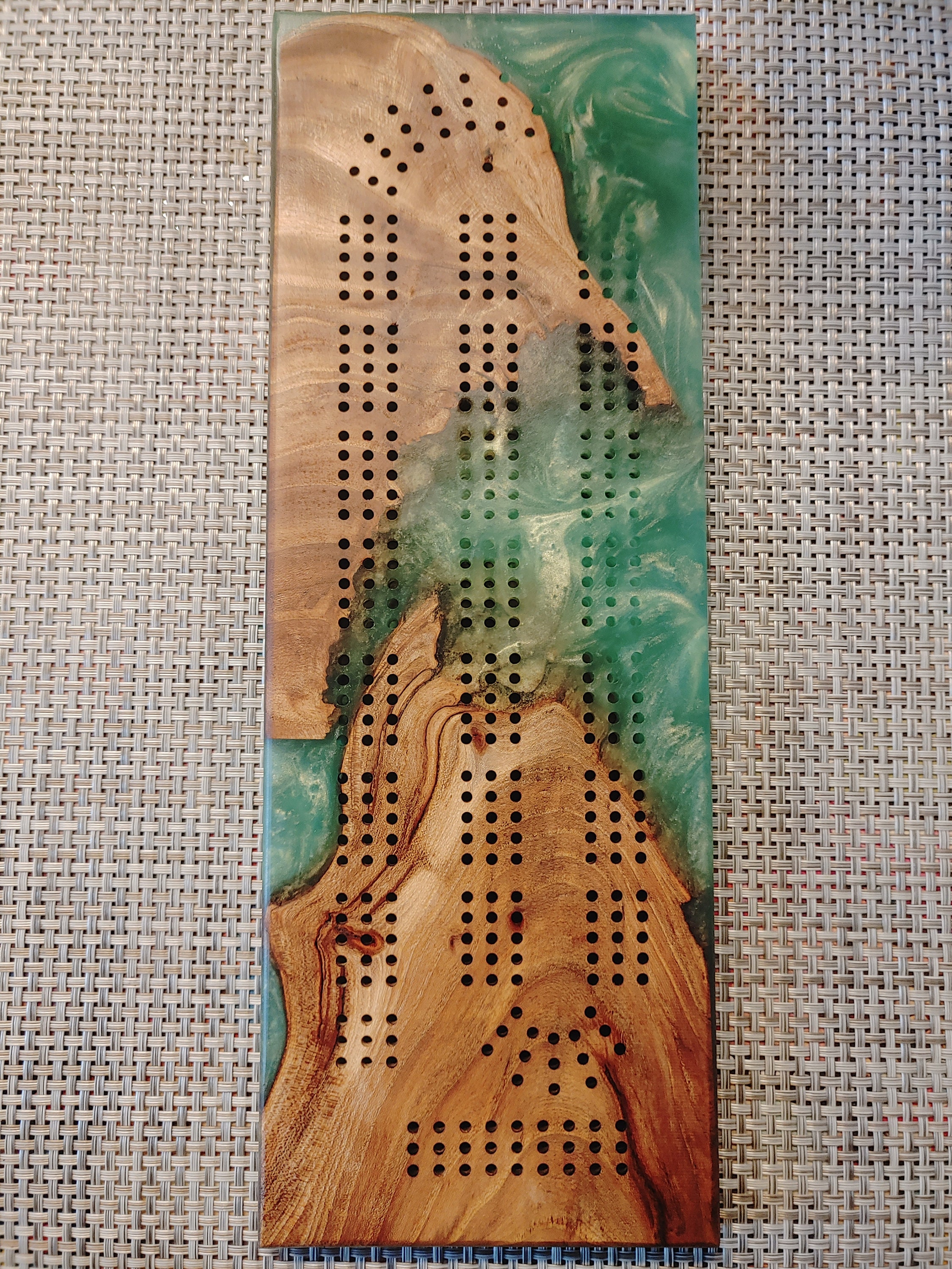 Hand crafted epoxy resin cribbage boards Etsy