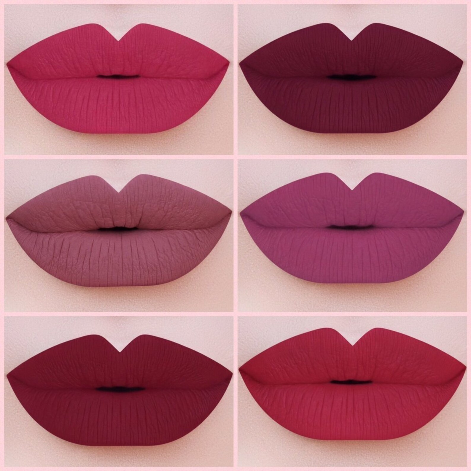 Shades of Roses Creamy Matte Lipstick Set | Etsy