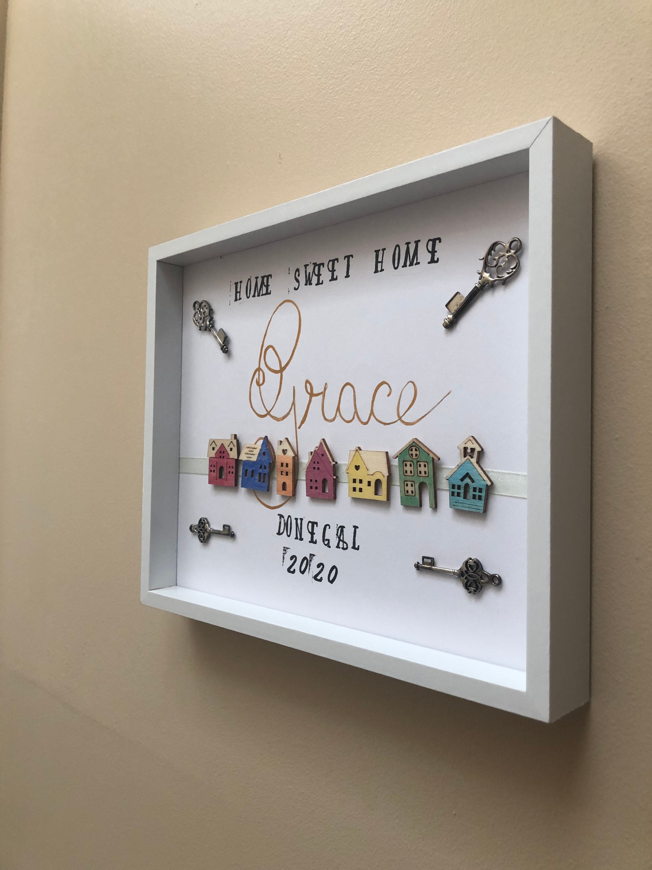 Personalised New Home Name and Address Customisable Etsy