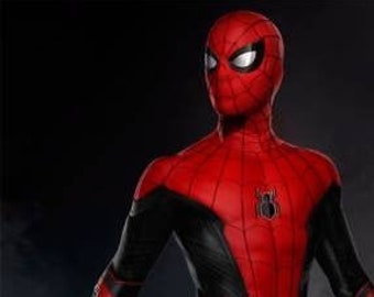 Spider-man lejos de los tiradores web de casa