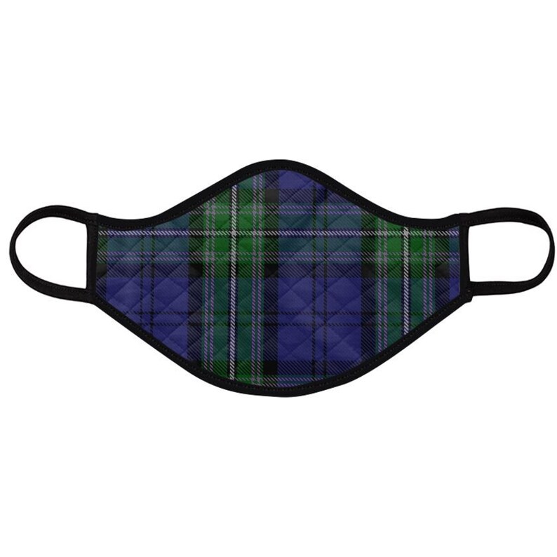 Tartan Face Mask Scottish Rugby Union Tartan Etsy