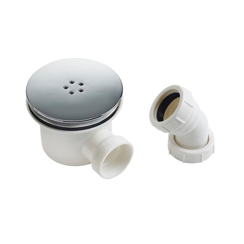 90mm Fast Flow Waste Trap With Chrome Cap for Shower Enclosure Etsy