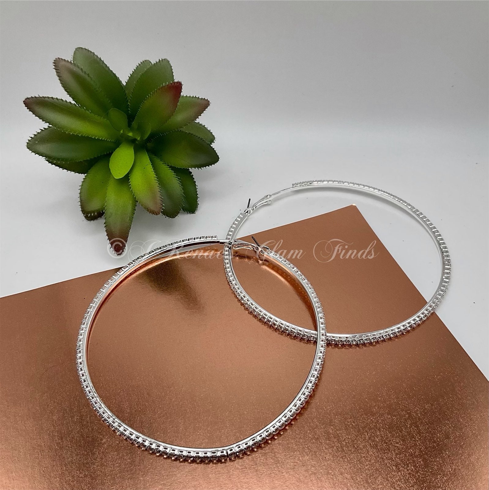 Large Hoop Rhinestone Earrings, Fashion Jewelry, Crystal Earrings, Luxury Jewelry - Etsy