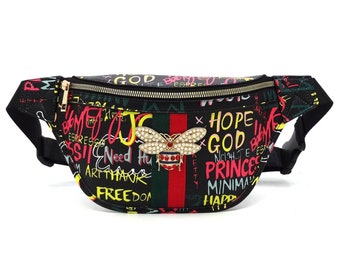 gucci fanny pack graffiti