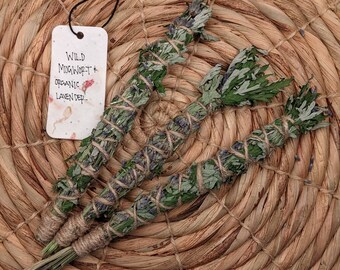 Mugwort & Lavender Smudge Organic and Sustainably Harvested EM11110424