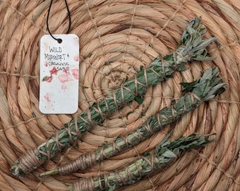 Mugwort & Sage Smudge Organic and Sustainably Harvested EM11110424