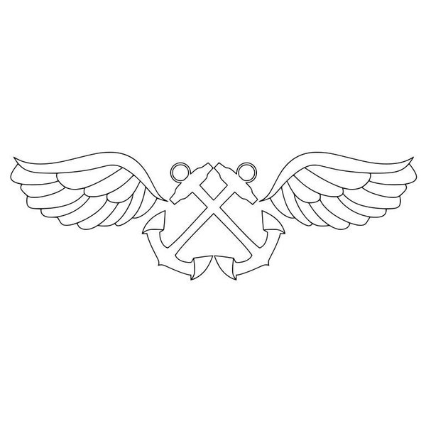United States Navy Aviation Boatswain's Mate (AB) Rating Badge