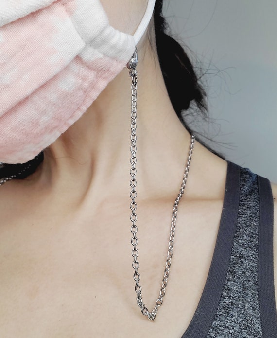 Necklace Metal Chain Mask Lanyard