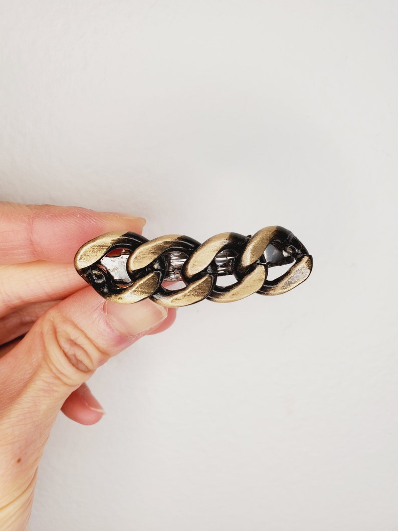 Hair Accessories Metal Hair Barrette Trendy Geometric Modern Gold Clip Chain Hair Clip Gold Hair Pin Minimalist Accessories