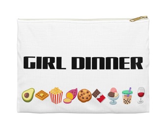 Dîner pour fille Girl Power, dicton féministe, pochette pour accessoires, trousse de maquillage personnalisée, fourre-tout personnalisé à fermeture éclair, organiseur de voyage