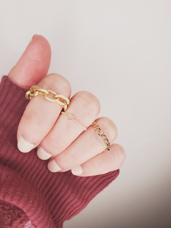 Chain ring etsy new arrivals