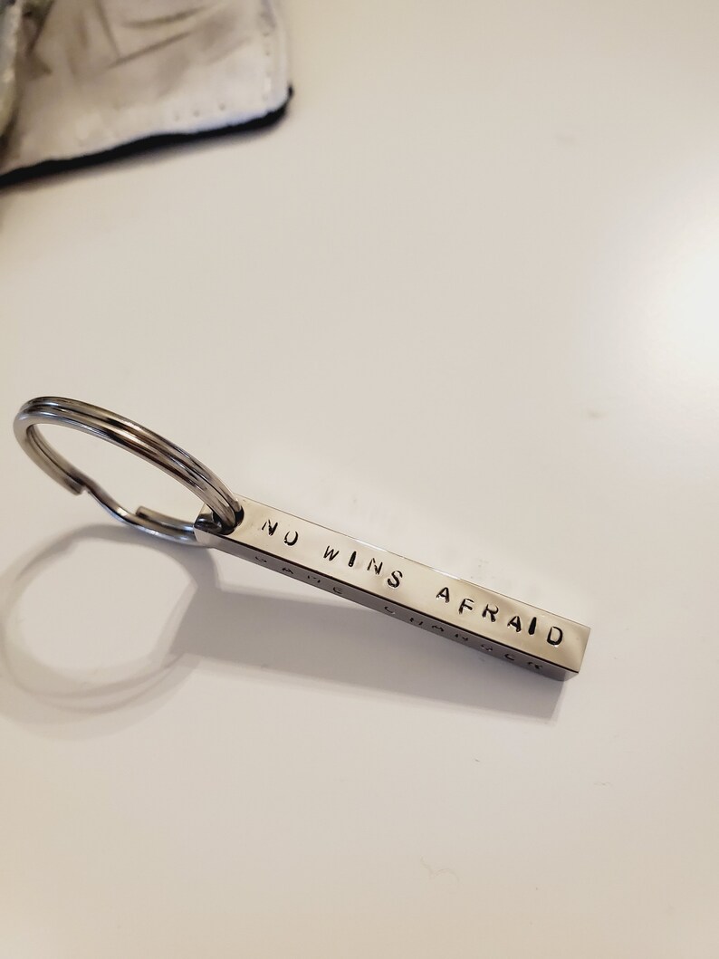 Bold Bar Stainless Steel Key Chain 4 Sided Key Bar Etsy