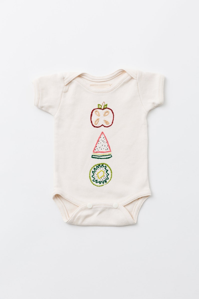 fruity organic cotton onesie