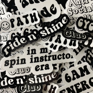 Cycling Stickers | Vinyl Stickers | Indoor Cycling