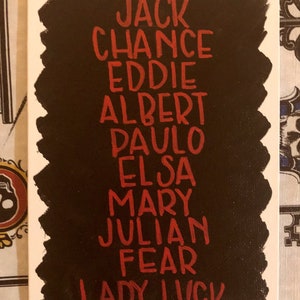 Halloween Horror Nights HHN Iconen Geïnspireerd Canvas Panel Teken 5x7