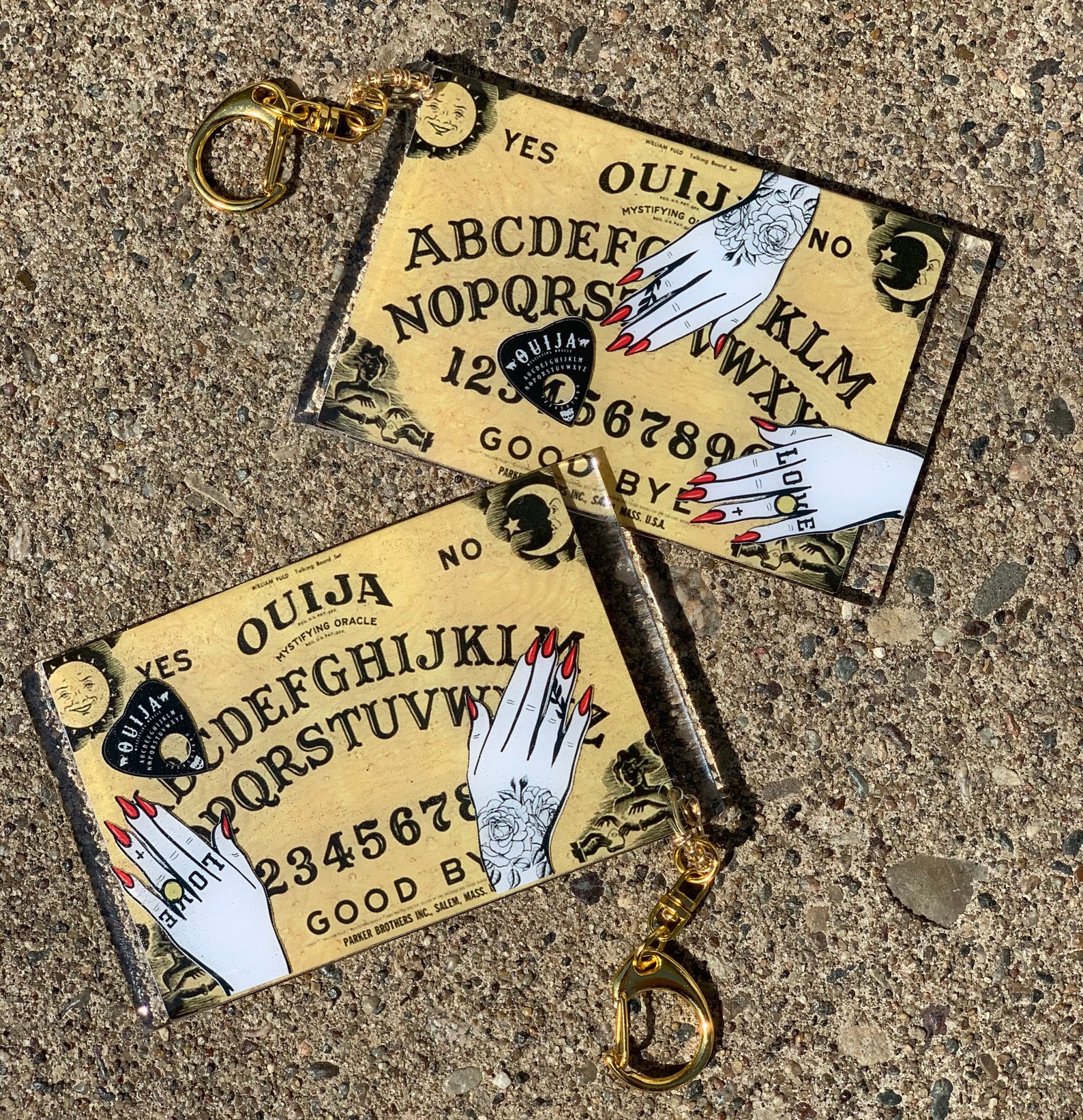 Ouija board 2.5x4 bigger sized resin keychain Etsy