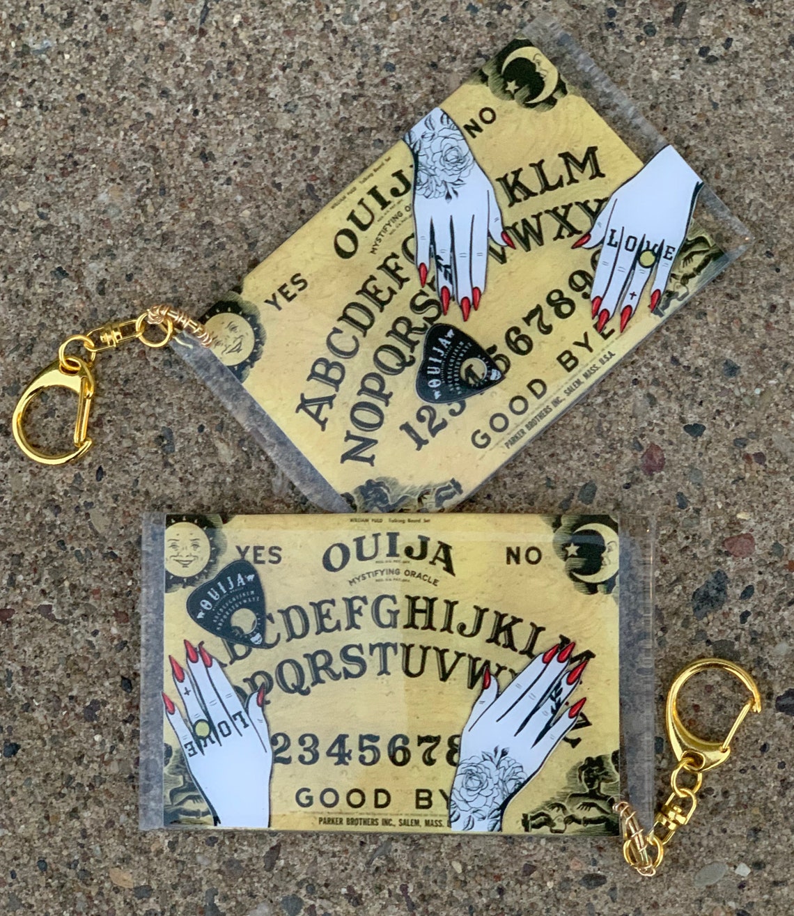 Ouija board 2.5x4 bigger sized resin keychain Etsy