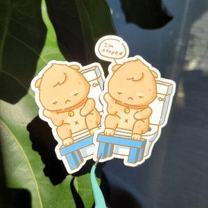 Sticker imperméable J&#39;ai fait caca