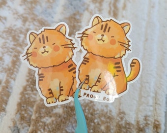 Proud Tiger Waterproof Sticker