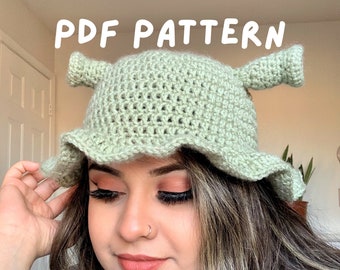 Ogre Crochet Bucket Hat Pattern Instant Download