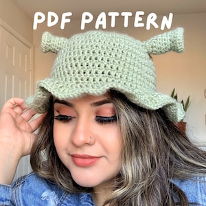 Ogre Crochet Bucket Hat Pattern Instant Download