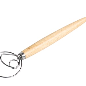 13&quot; Danish Dough Whisk-Premium Stainless Steel  Baking Tool for Bread, Pastry or Pizza Dough