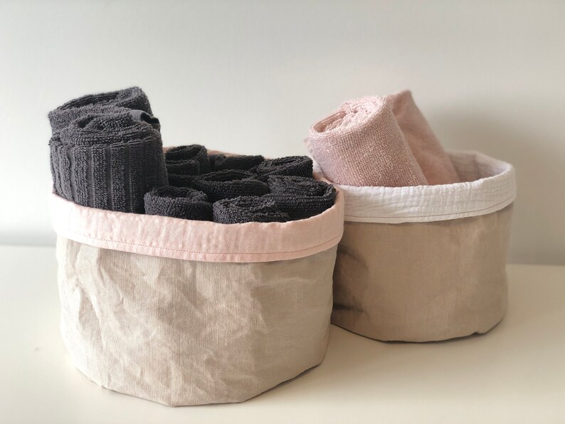 lined baskets for nursery