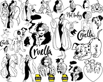 Free Free 281 Disney Villains Svg Cruella Deville Svg SVG PNG EPS DXF File