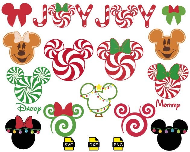 Christmas mickey vector - Etsy España Christmas mickey vector - Etsy España