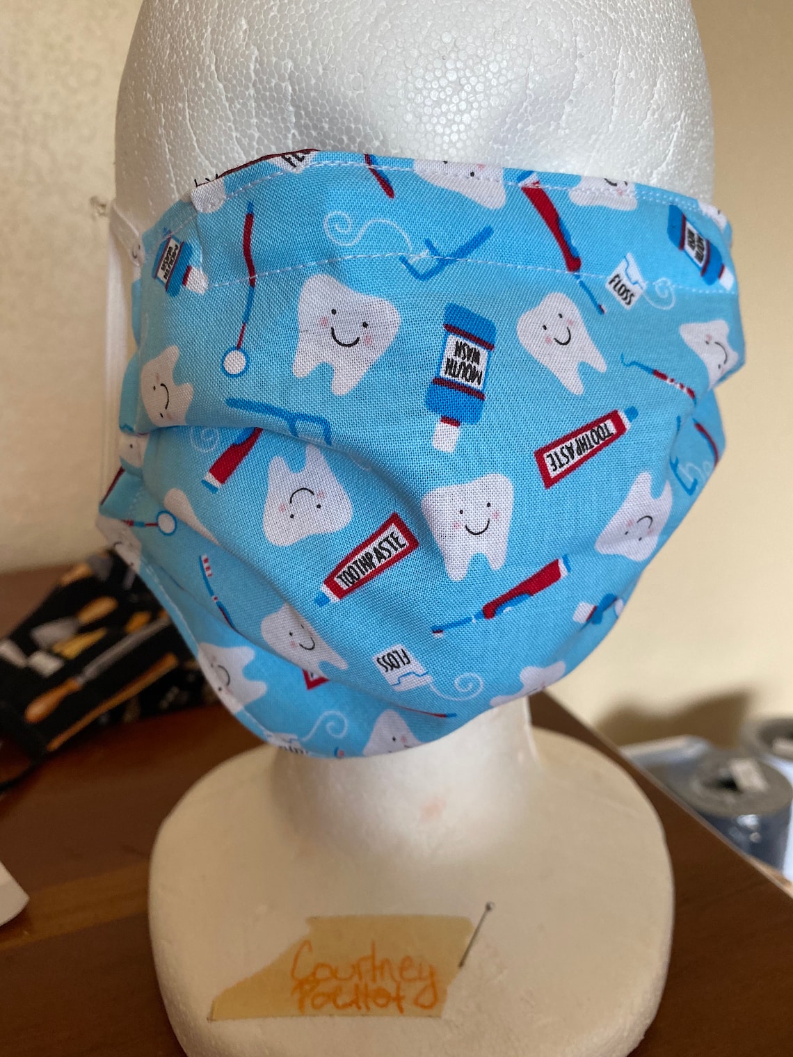 Dental Theme Mask Hygienist Toothpaste Etsy