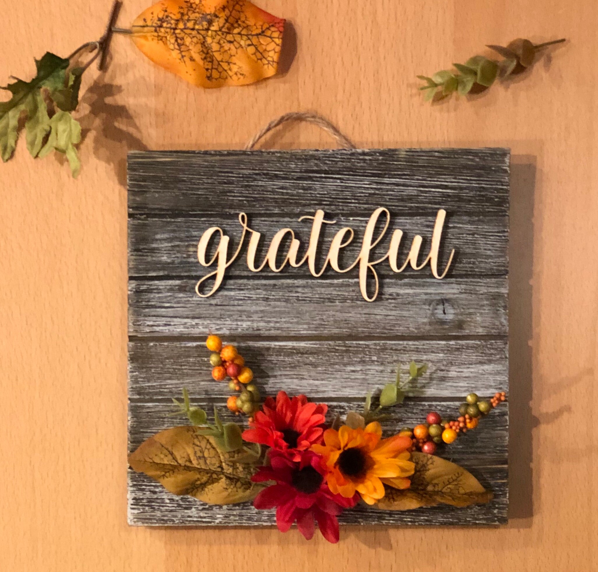 Wooden Fall Sign Fall Wall Decor Fall Wooden Sign Etsy