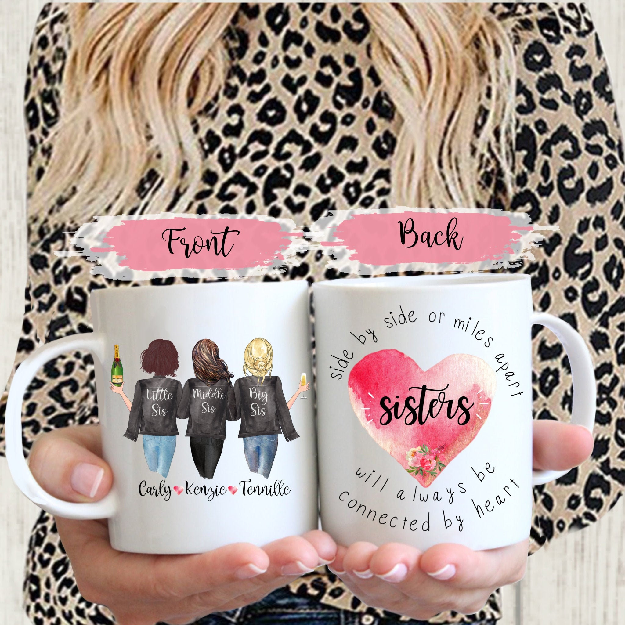 thumbnail image 2 of Best Sisters Mug - 11oz Funny Gift For Sister From Brother With Jehovah Witness Design 2 of 14