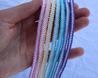 handcrafted colorful bordered friendship bracelets - endless summer collection