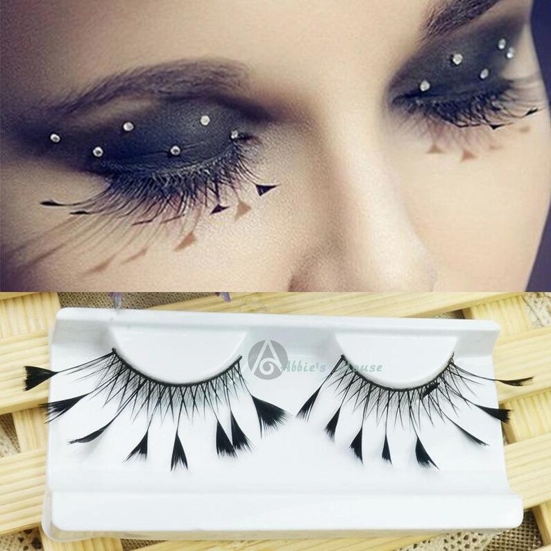 Dorisue Halloween eyelashes Spider eyelashes Firework Feather Etsy