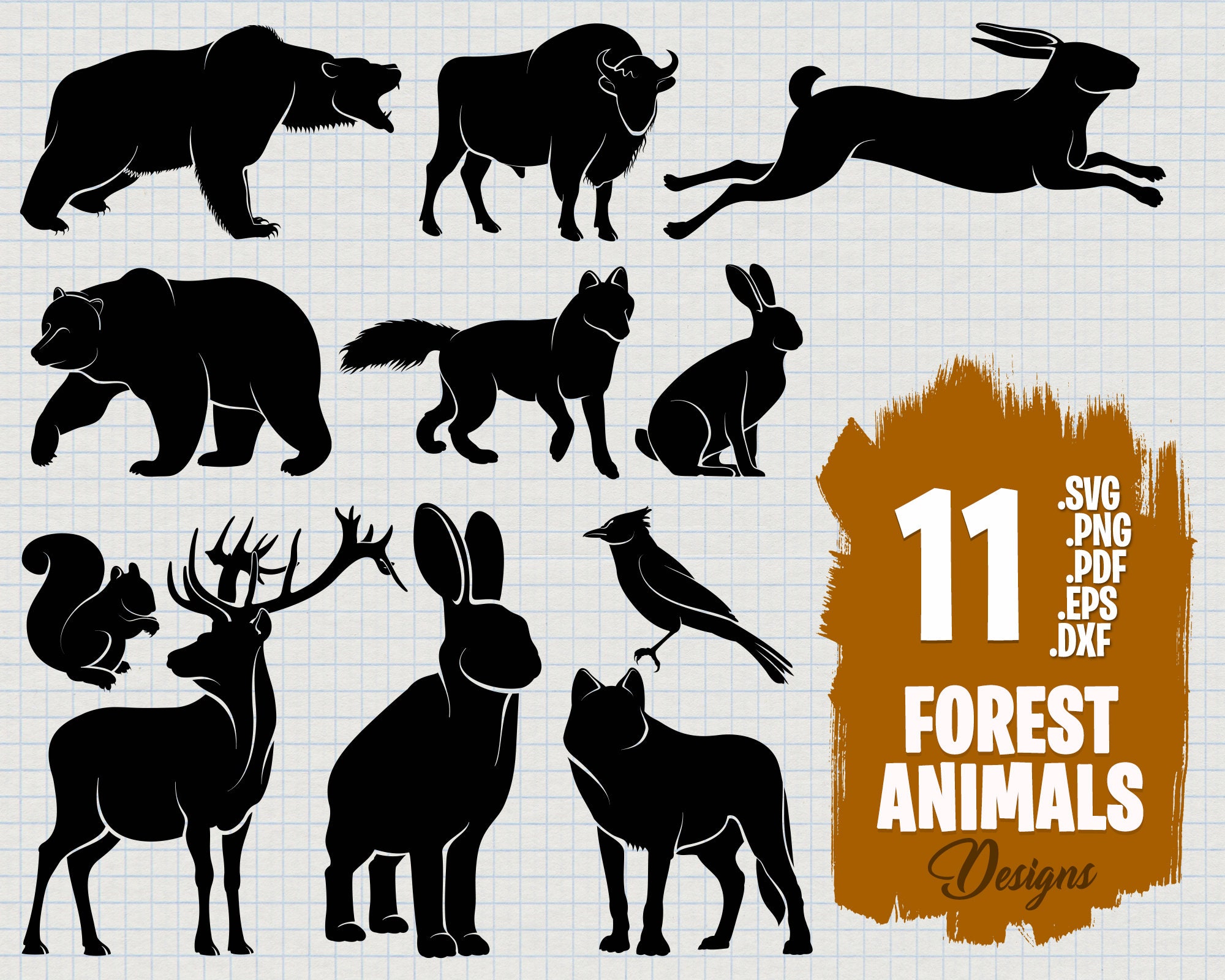 Forest Animals Svg Northern Animals Svg Animals Bundle Animals | Images ...