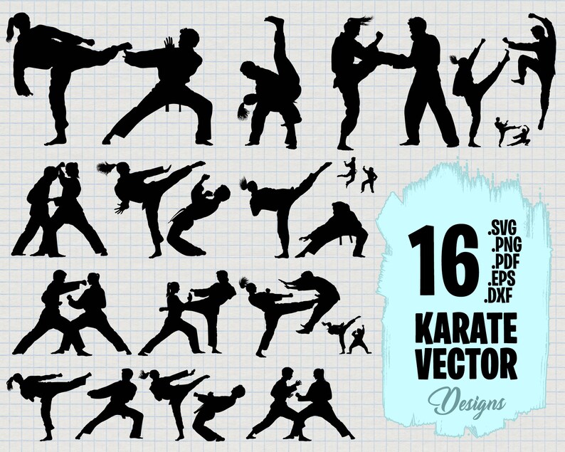 Download Fang Karate Svg Dxf Karate Kid Svg 16 Karate Svg Silhouette Black Belt Svg Instant Download Karate Png Eagle Svg Cut Files Cricut Clip Art Art Collectibles