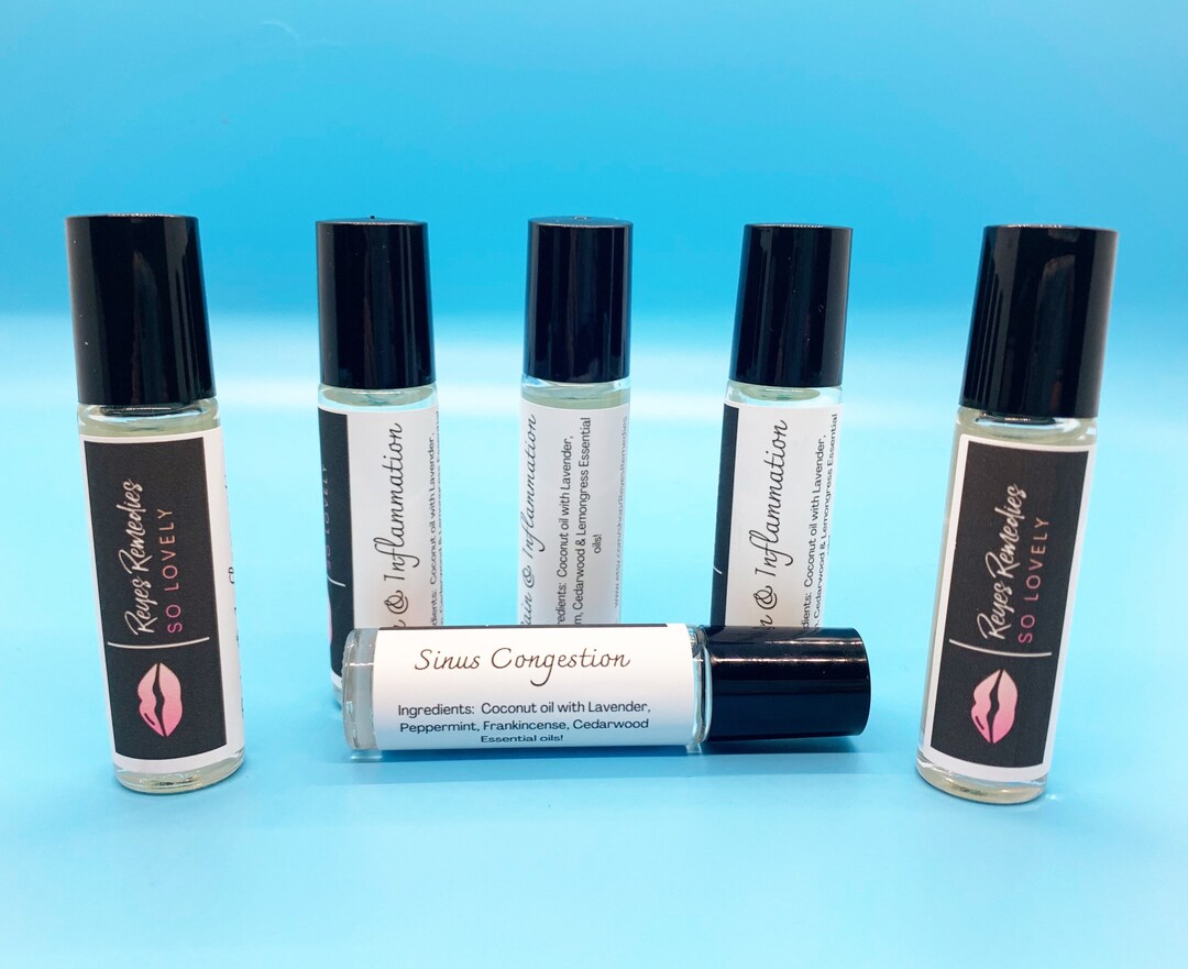 Sinus Congestion 10 Ml Essential Oil Rollervegansinus Etsy