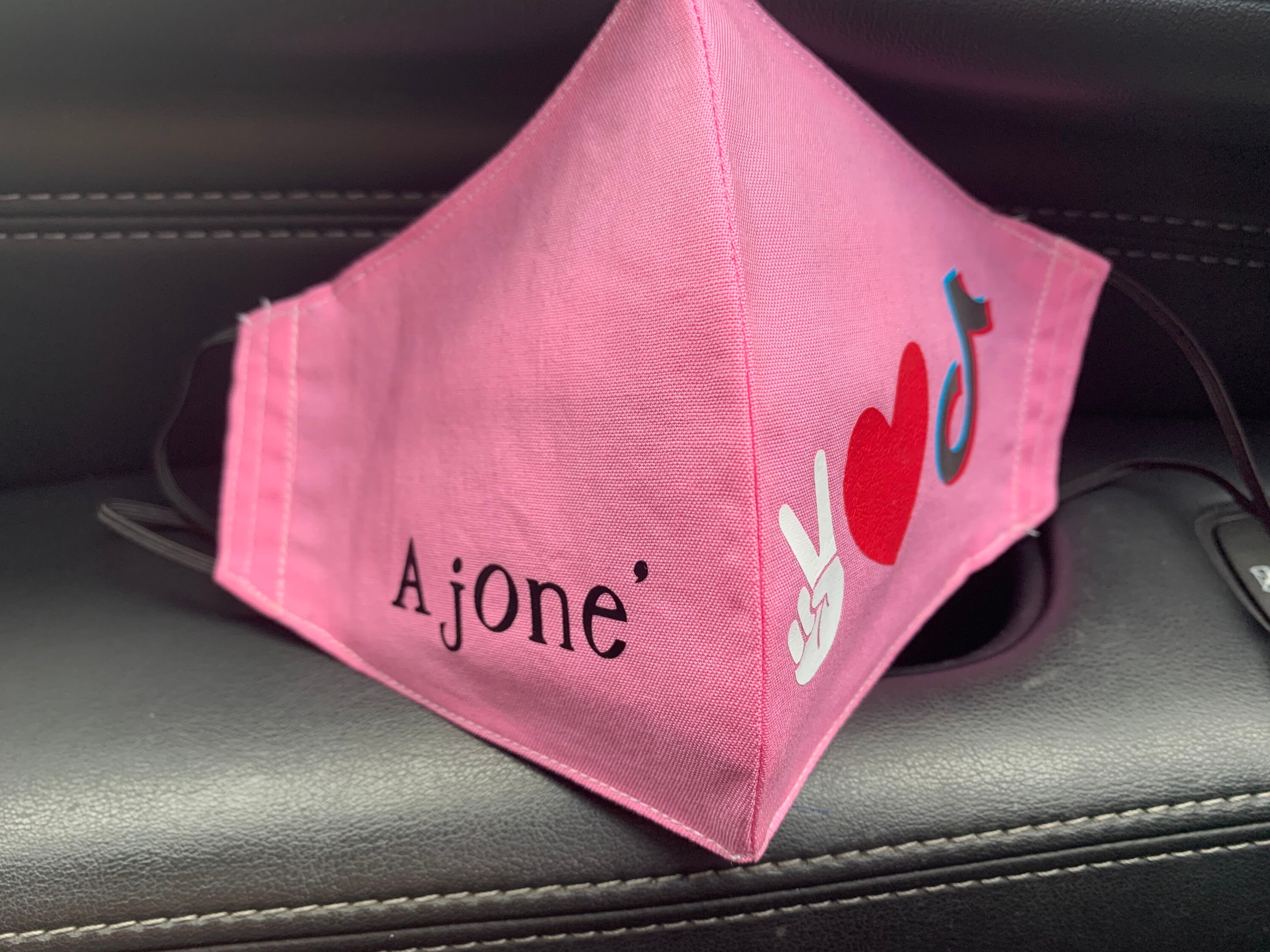 Tik tok mask Customizable mask peace love tik tok face mask | Etsy