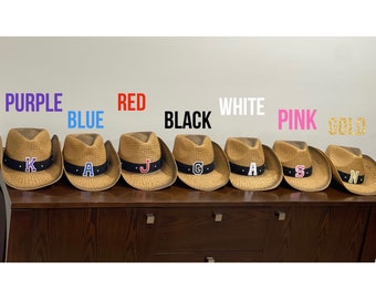 Custom Cowboy Hat, Cowboy hat, Bachelorette, Bachelorette trip, Girls trip, Custom beach hat, bridesmaid gift, personalized cowboy hat