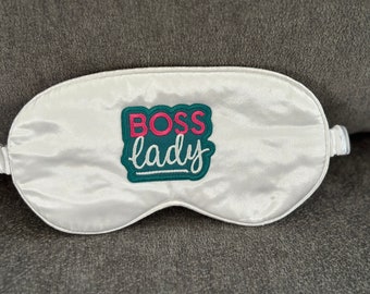 Sleep Mask, Boss Lady, Boss gift, Girl Boss, Secret Santa gift, Boss Christmas gift, sleeping mask, stocking stuffer