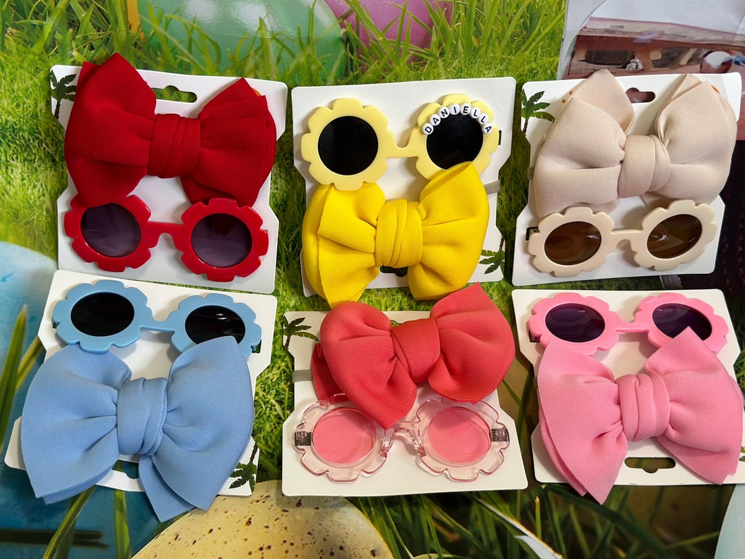 Baby and Toddler Sunglasses With Matching Bow, Baby and Toddler