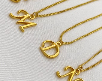Gold Initial Necklaces