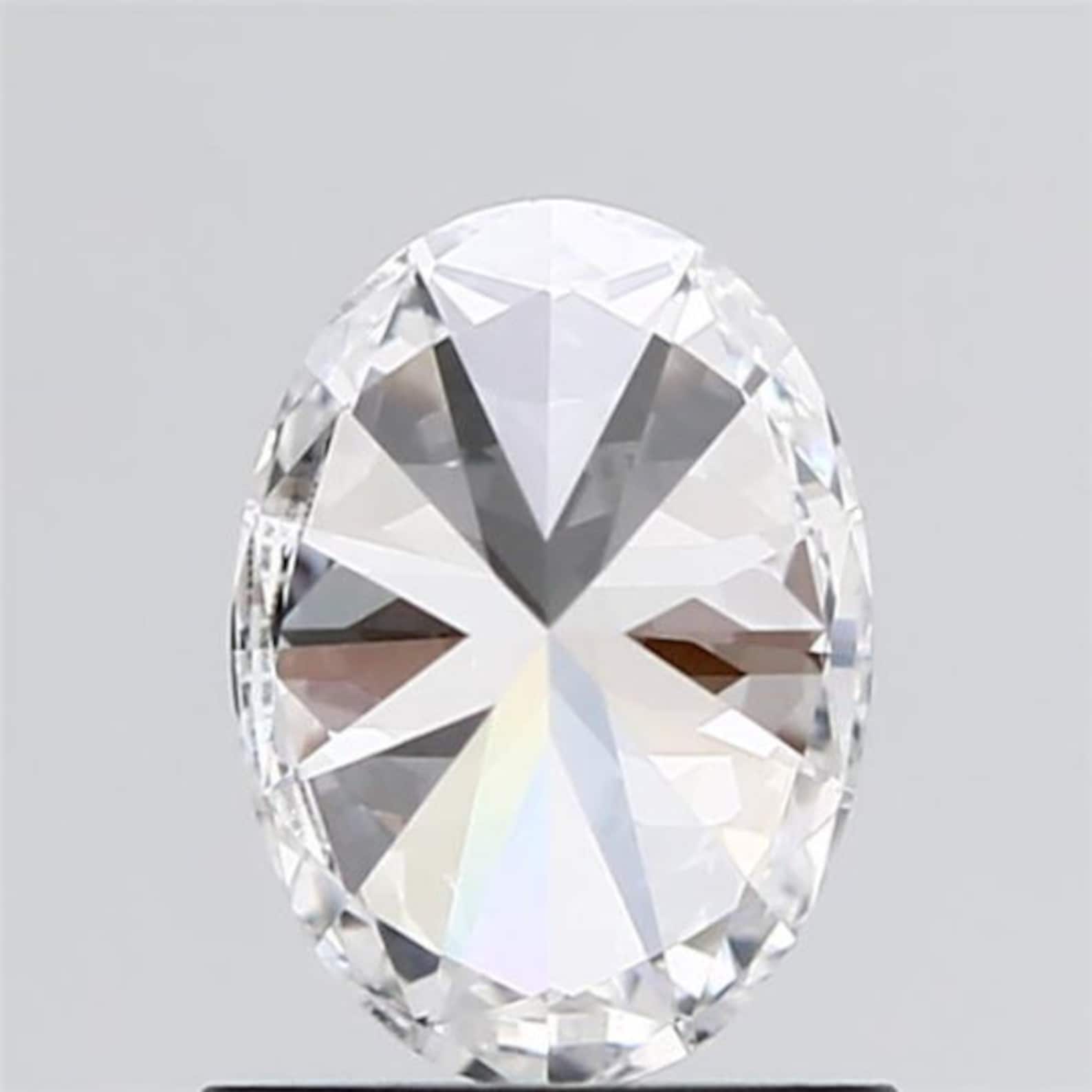 Oval 1 Carat Lab Created Diamond E Color VVS2 Clarity Etsy